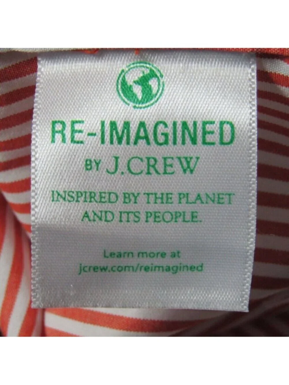 J Crew Ludlow Premium Shirt Orange Stripe Mens Sz 15 Slim Long Sleeve Reimagined
